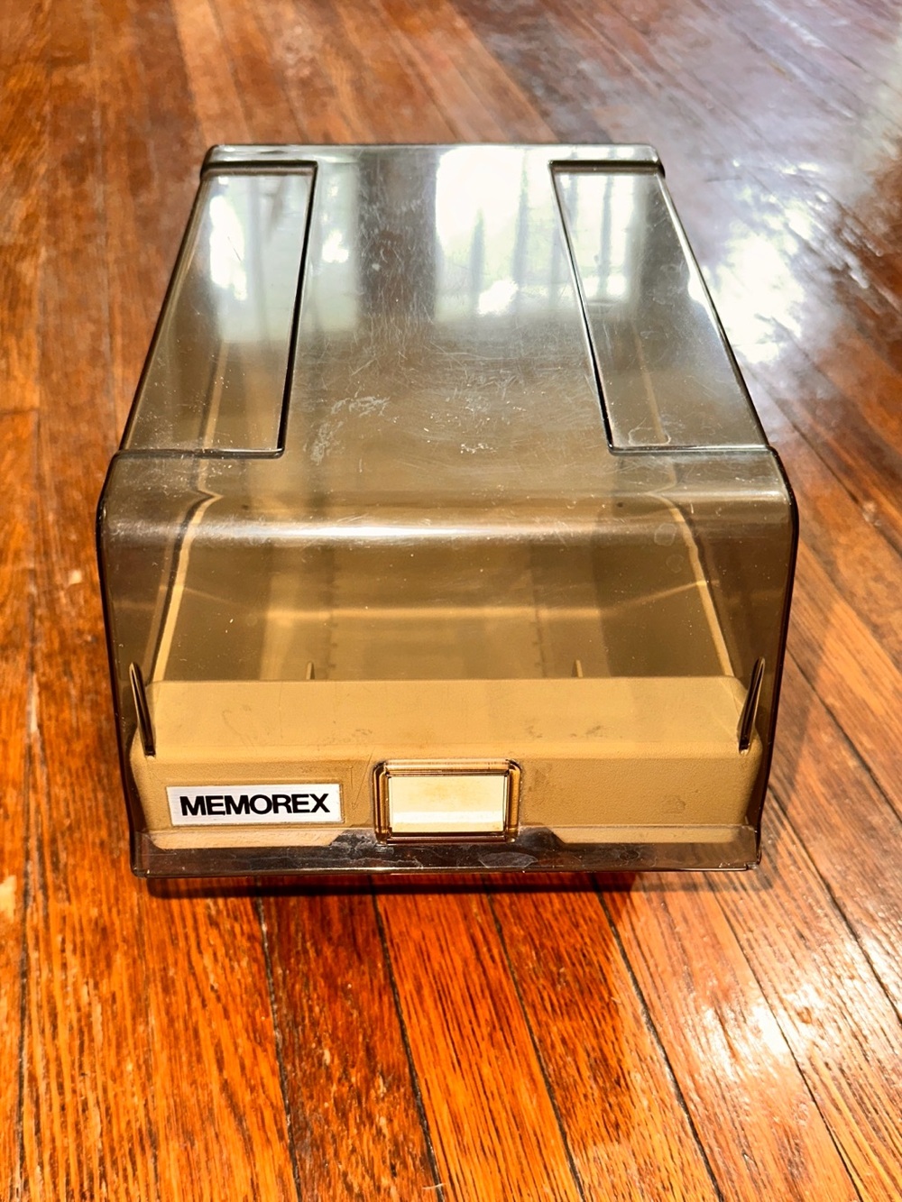 Vintage 80’s Memorex Plastic Storage Case For Floppy Discs
